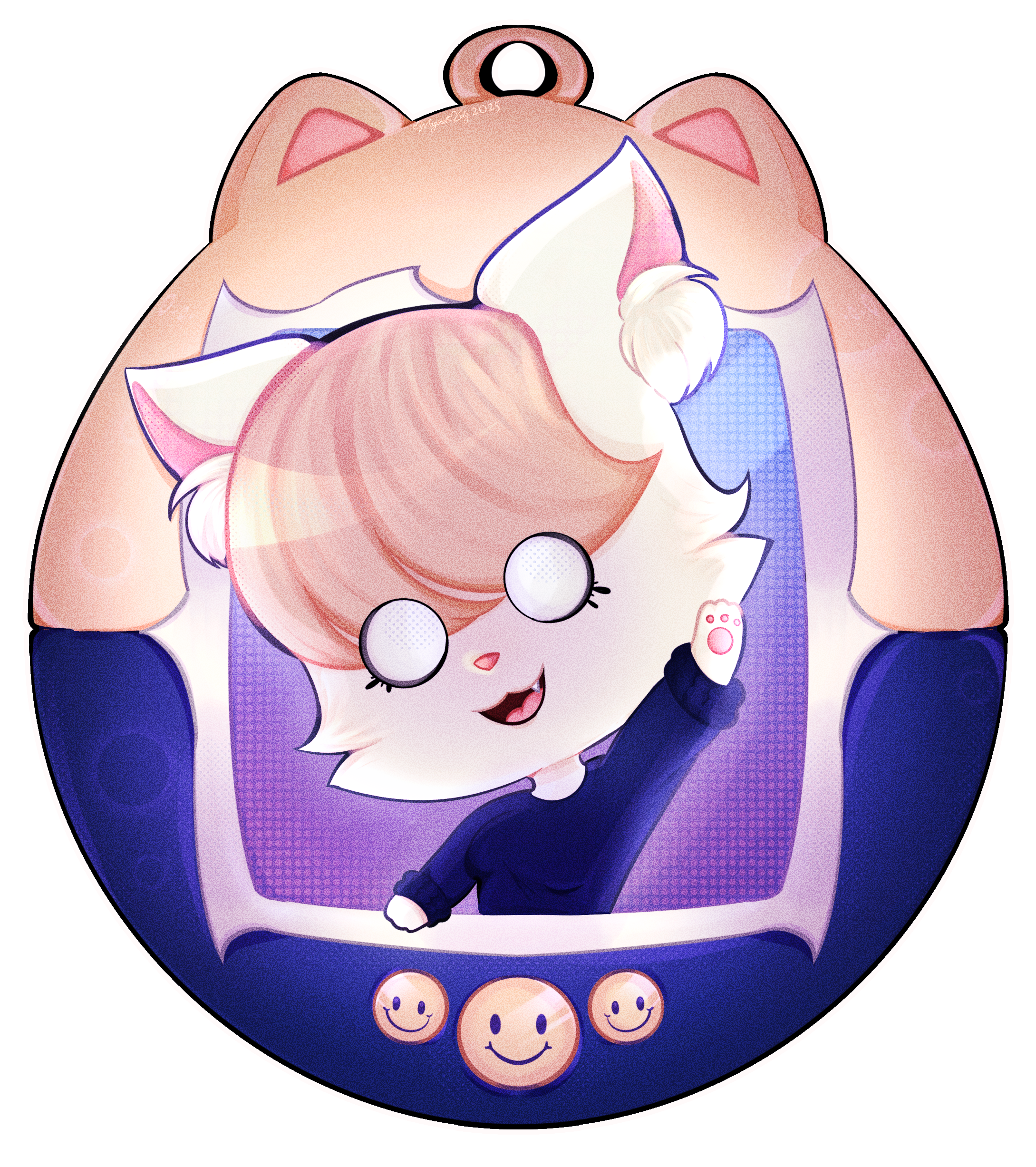 skrump in a tamagotchi, drawn by magicalkatz