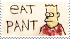 Bart Simpson Eat Pant Stamp